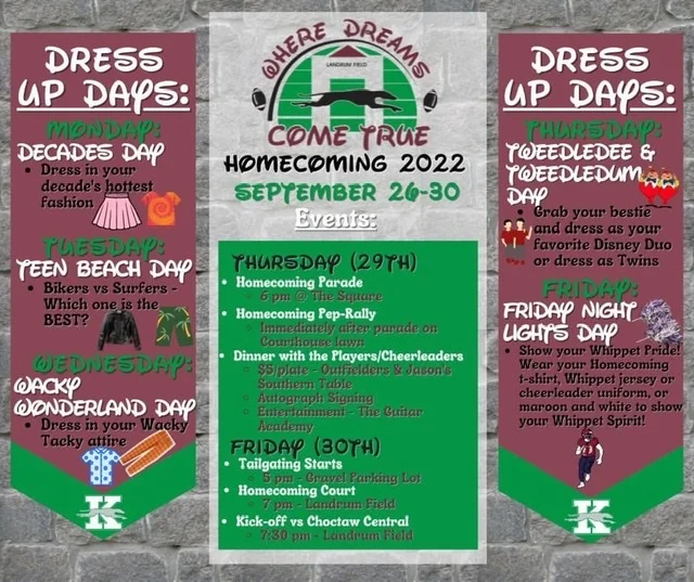 Kosciusko Homecoming schedule - BreezyNews.com - Kosciusko News 24/7