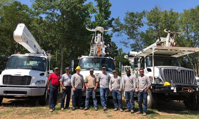 Yazoo Valley Electric assists Holmes in relocating lineman program