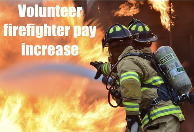 City of Kosciusko increasing pay for volunteer firemen