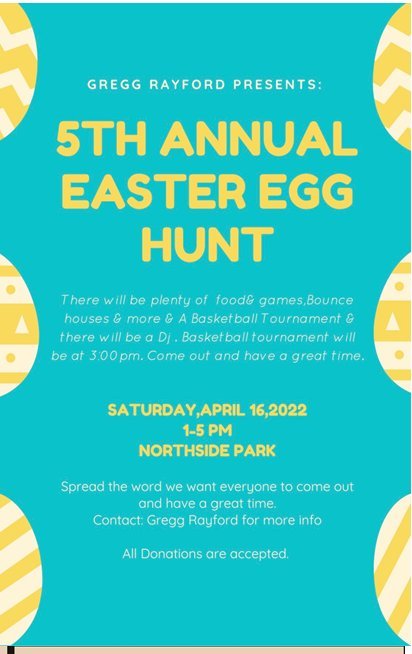 Easter Egg hunt planned for Northside Park