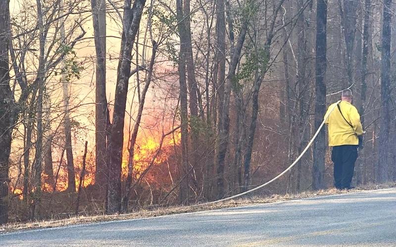 Over 100 Acres Burned – Home & Barn Saved Today in Possumneck Fire