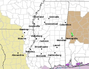 Scattered Damage After Severe Storms In Mississippi