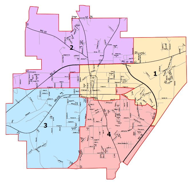 Photo: City of Kosciusko releases image/info of updated voting districts