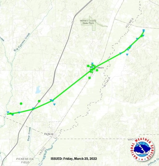 Three Tornadoes Confirmed In Attala County