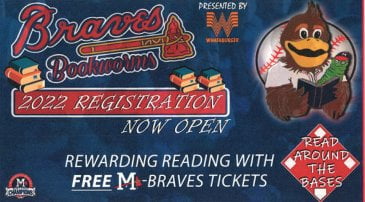 Attala County Library participating in the MS Braves Bookworm Reading Program