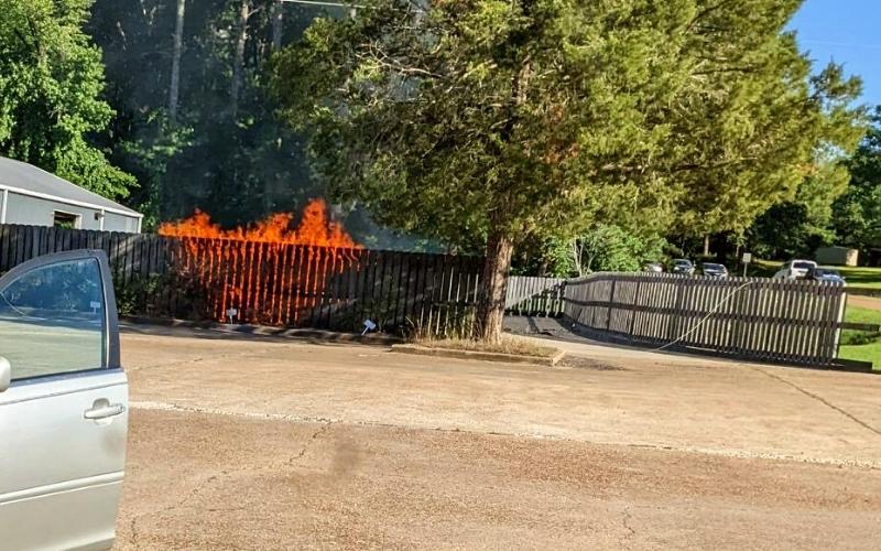 Fallen Power Line Causes Fire in Attala