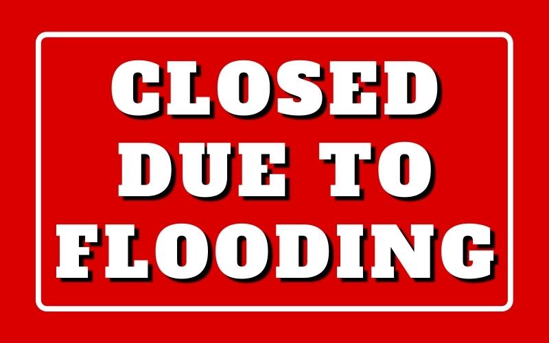 Updated with Flood Pictures – Local Schools & Offices CLOSED Due to Flooding