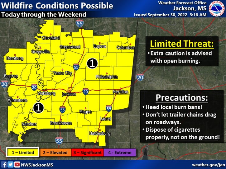 Wildfire Danger Decreases, Caution Still Advised