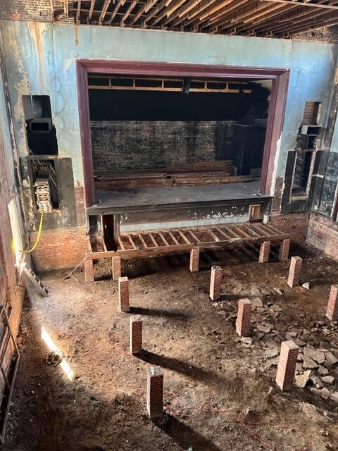 Photos/audio: Work continues at Strand Theater