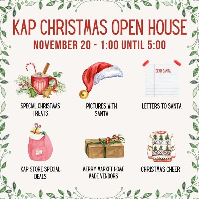 Christmas Open House planned for Sunday