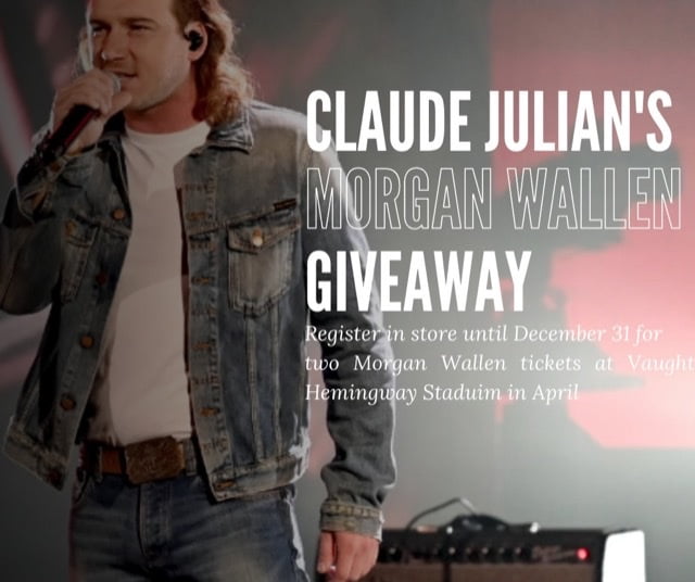 Win tickets to see Morgan Wallen Claude Julians and Breezy 101