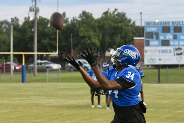 Photo gallery: McAdams football runs team drills during Meet the Bulldogs
