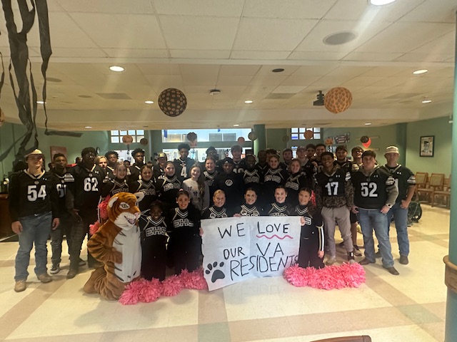 Photos: Ethel football and cheer hold pep rally at veterans home
