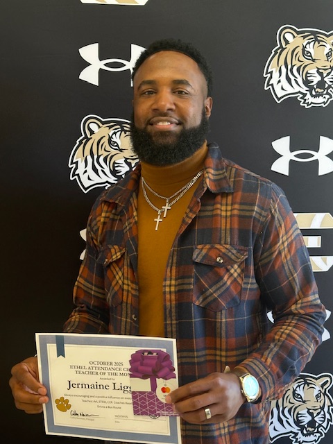 Ethel High School Names Coach Jermaine Liggins Teacher of the Month for October