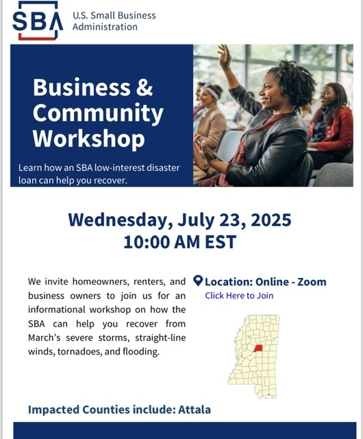 SBA to offer Business Recovery Workshop for storm-affected communities