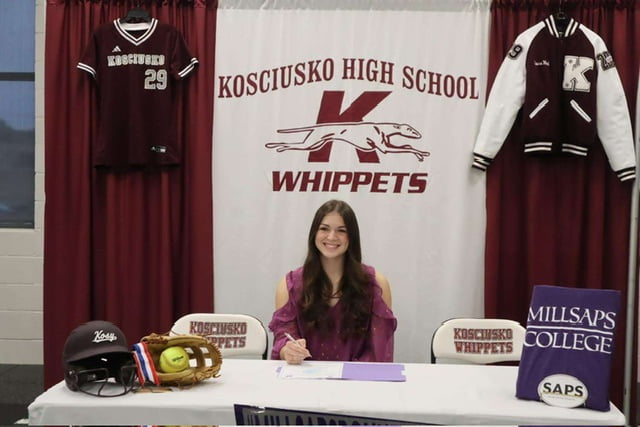 Photos: Whippets softball player signs to play in college