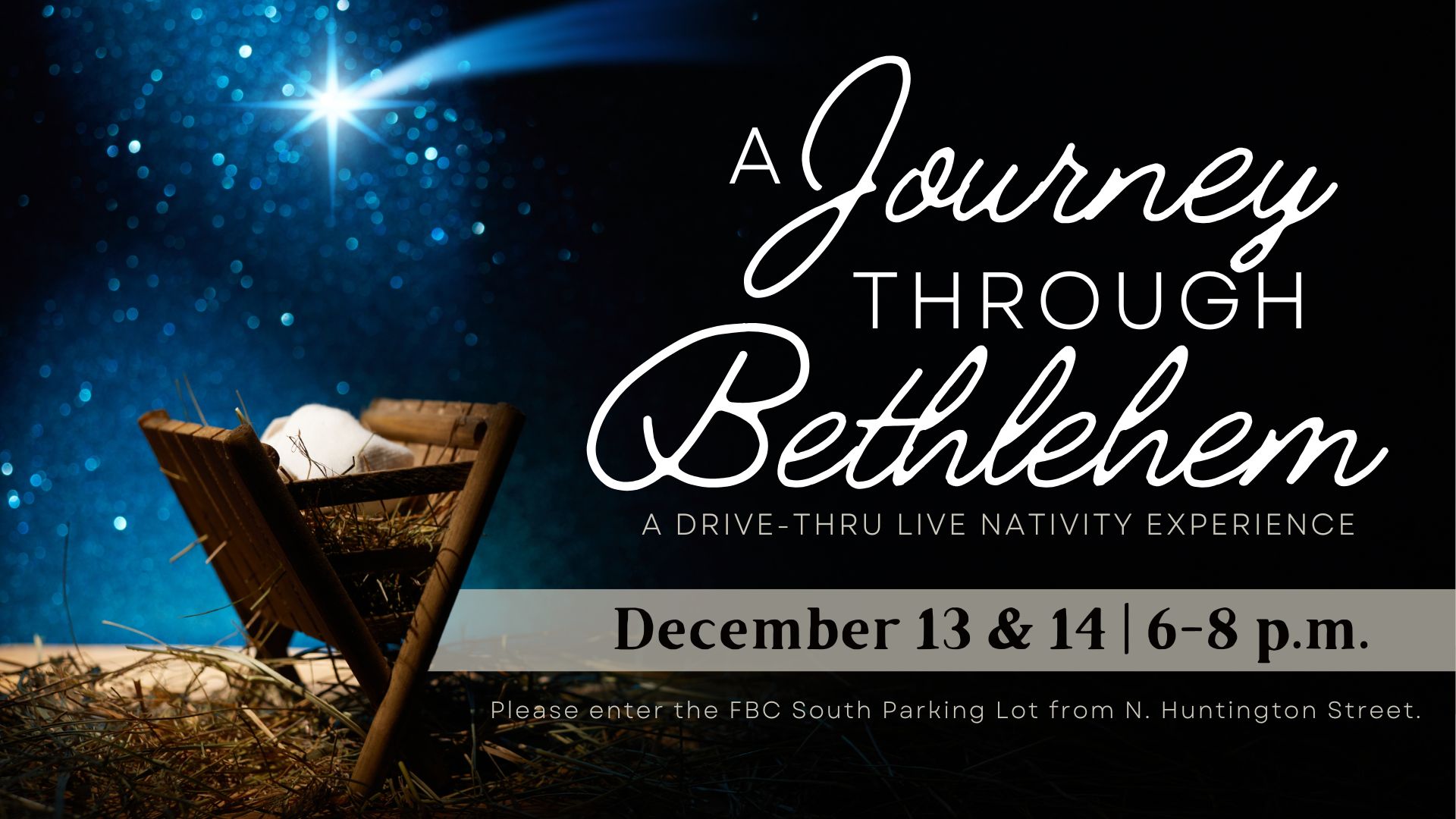 Happening today: “A Journey Through Bethlehem” “Live Nativity Journey FBC Kosciusko set for Dec. 13-14