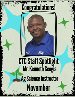 Kosciusko-Attala Career Tech Center October Staff Spotlight: Kenneth Georgia