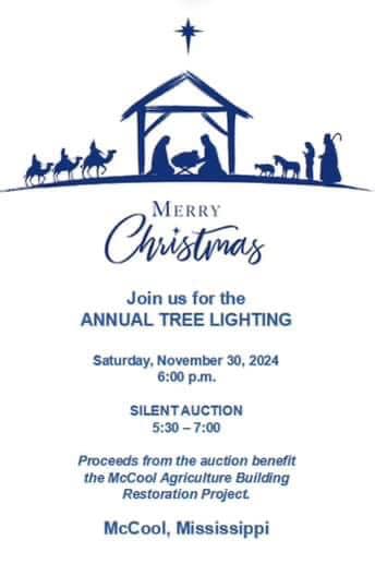 Christmas Tree Lighting in McCool Set for November 30