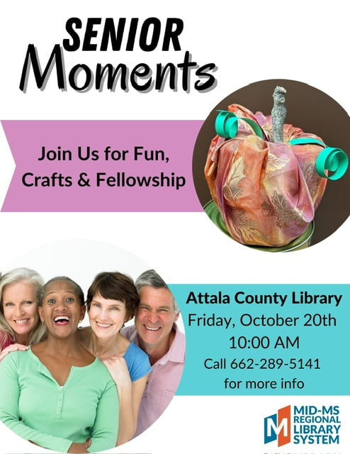 Attala County Library to host activities for senior adults