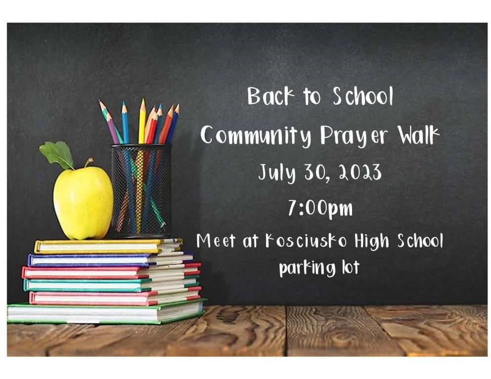 Audio: Back to School prayer walk set for July 30