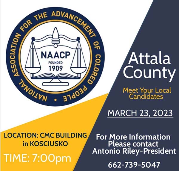 Happening Thursday: Attala NAACP hosts Meet the Candidates