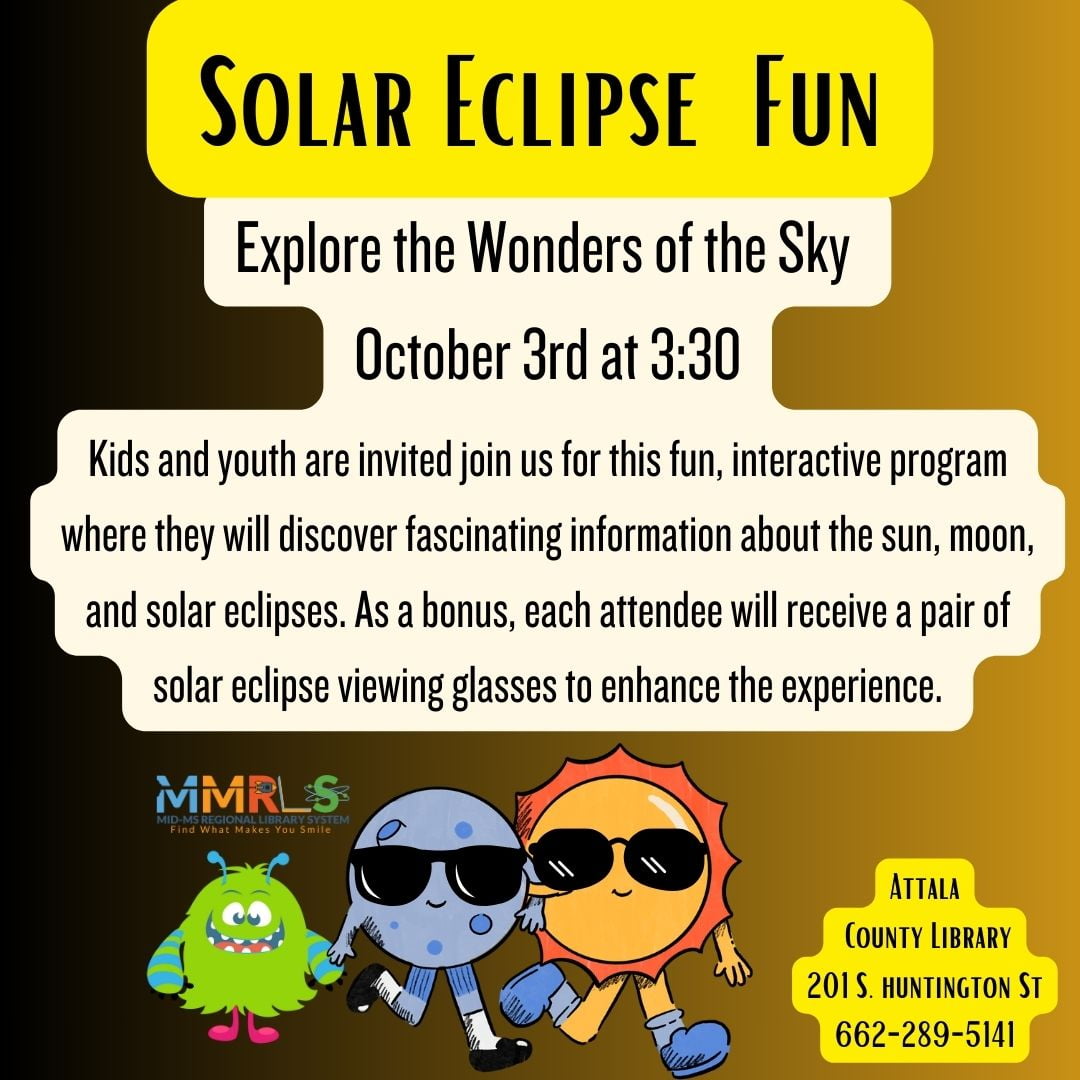 Attala County Library to host solar eclipse event