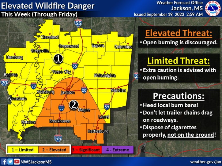 Wildfire Danger Extends Through Friday