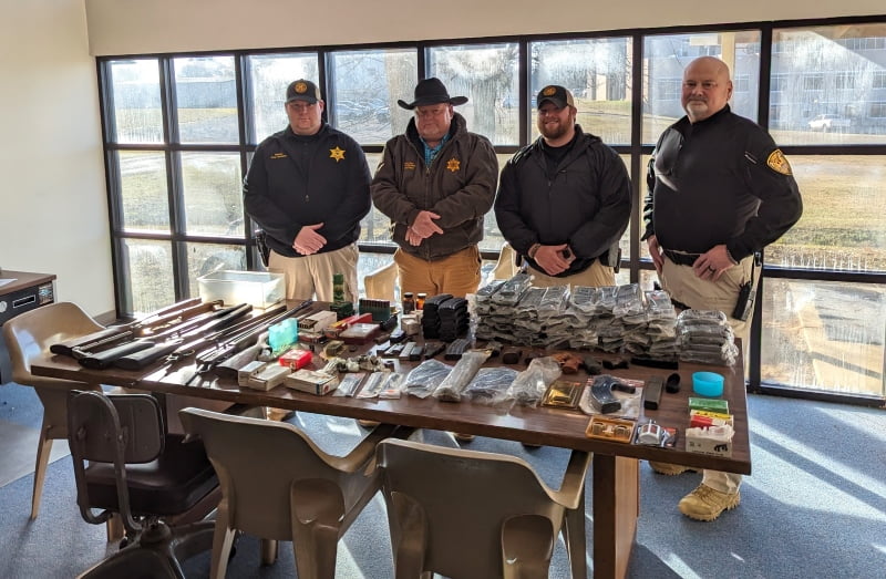 Stolen guns, ammo, and accessories recovered in Ethel