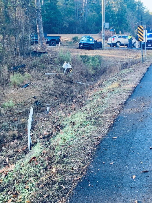 Wrecked Charger – sign damage