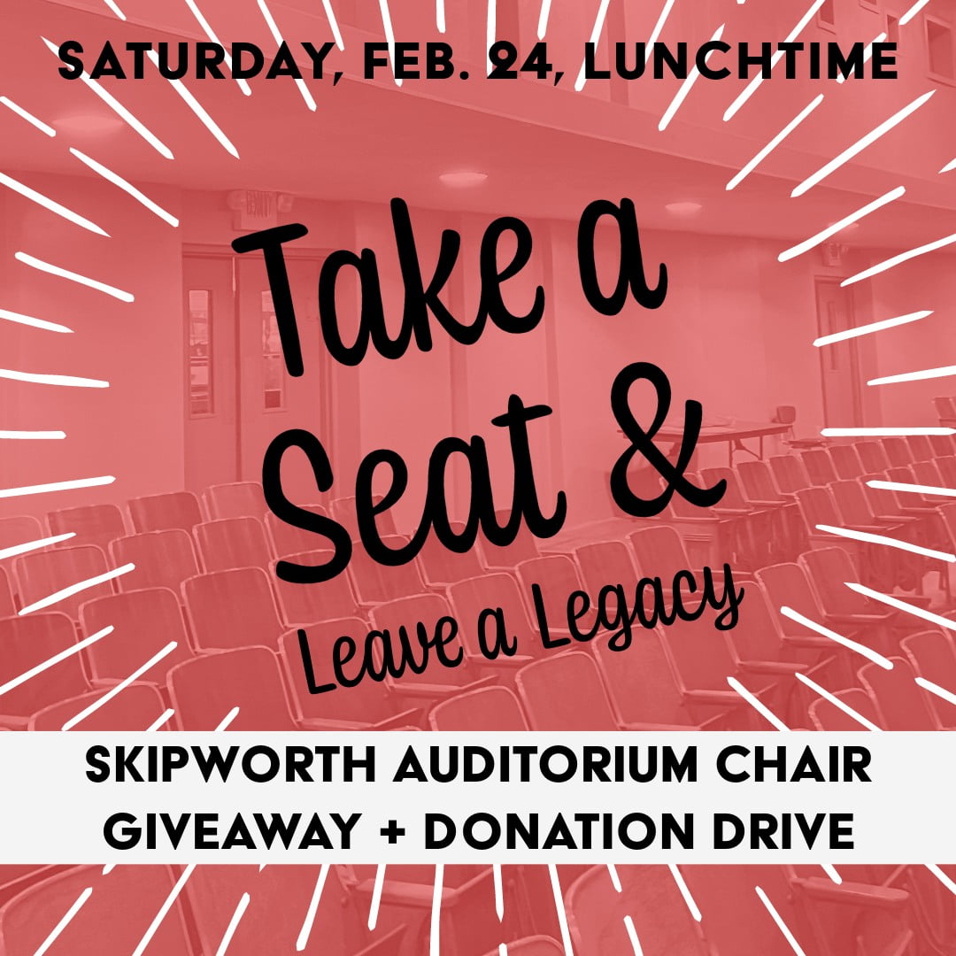 Skipworth Performing Arts Center announces chair giveaway