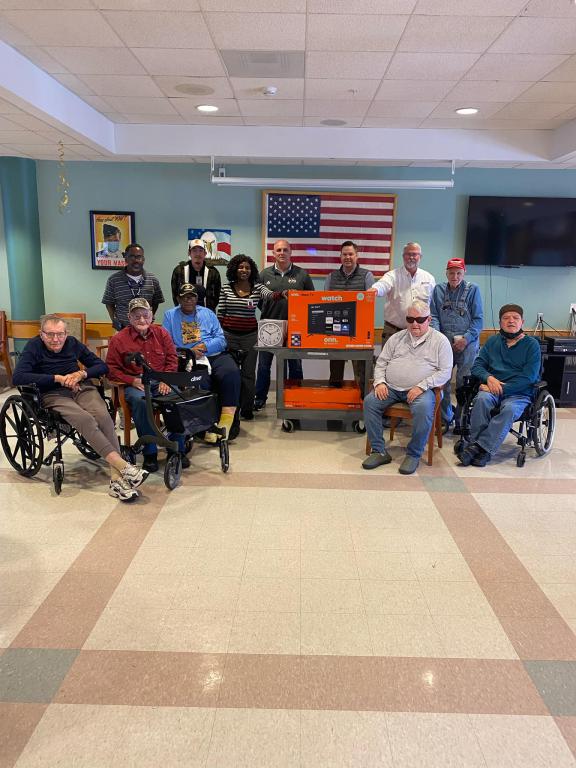 Photo: Kosciusko Rotary Club donates to veterans home