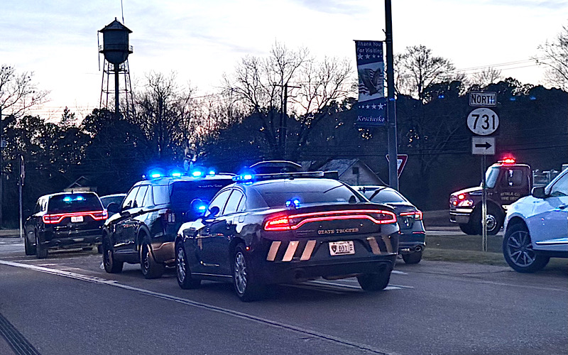 Crash with Fire Near City Limits in Attala Tuesday Afternoon