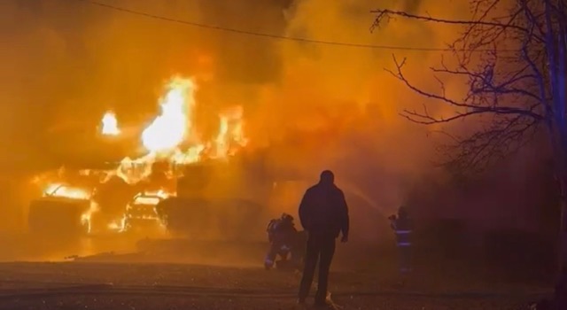 Cedar Ln. house fire 2 *photo from Cody Moore*