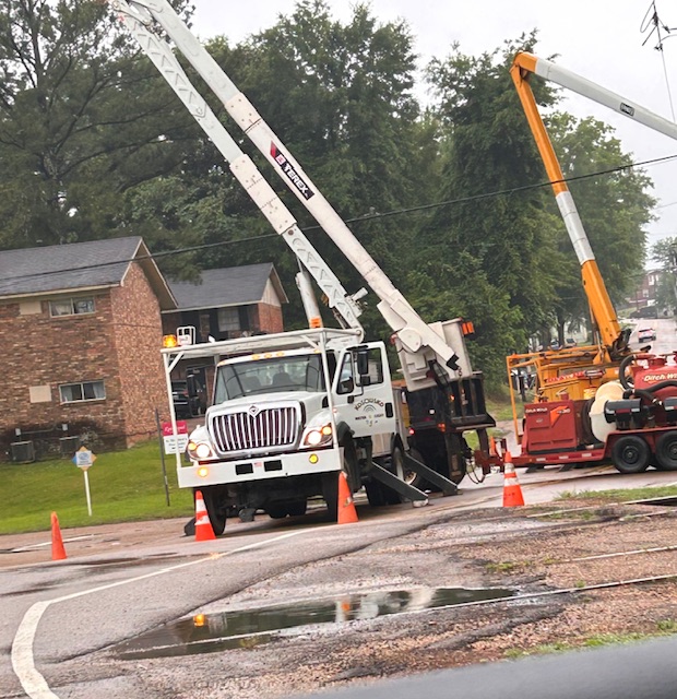 Kosciusko street closed for storm clean up