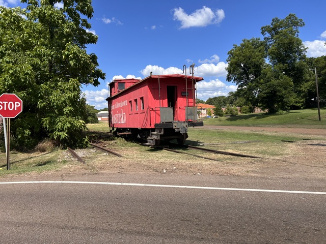 Photos: Kosciusko caboose relocated to railroad tracks