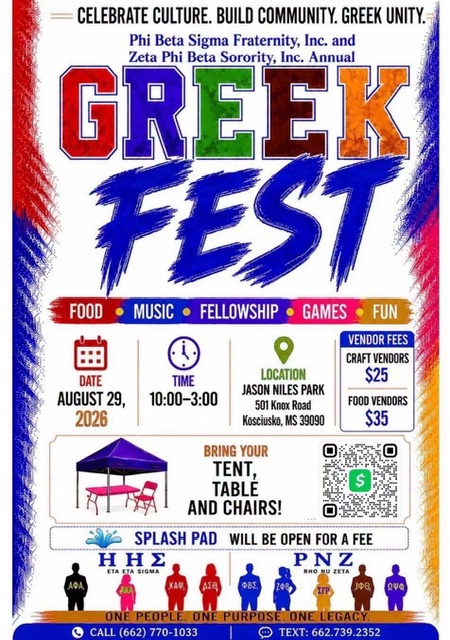 Holmes and Attala County Greek Organizations Host 5th Annual Greekfest Saturday