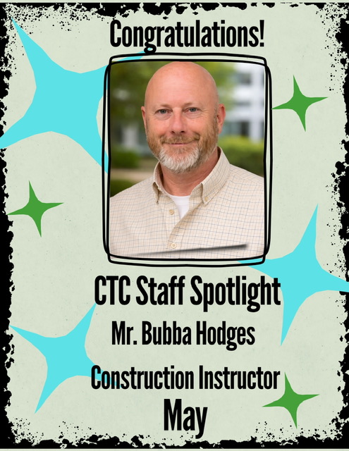 Kosciusko-Attala Career Tech Center Honors James “Bubba” Hodges as May Staff Spotlight