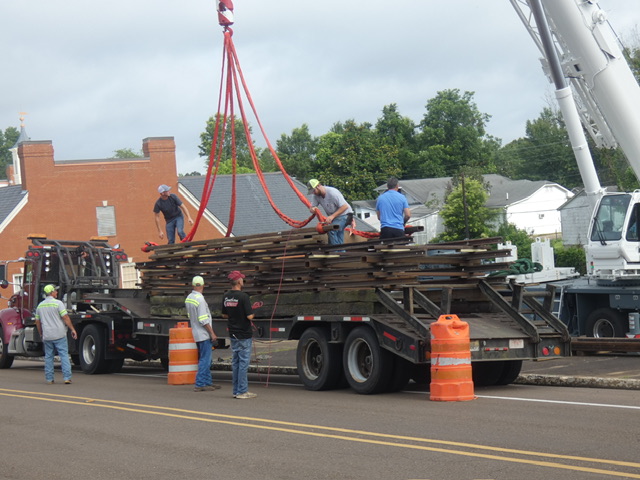 Photos: Historic Kosciusko caboose begins long-awaited move through downtown