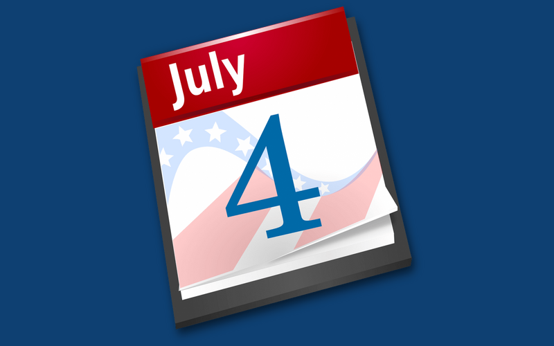 City and county Independence Day holiday schedule