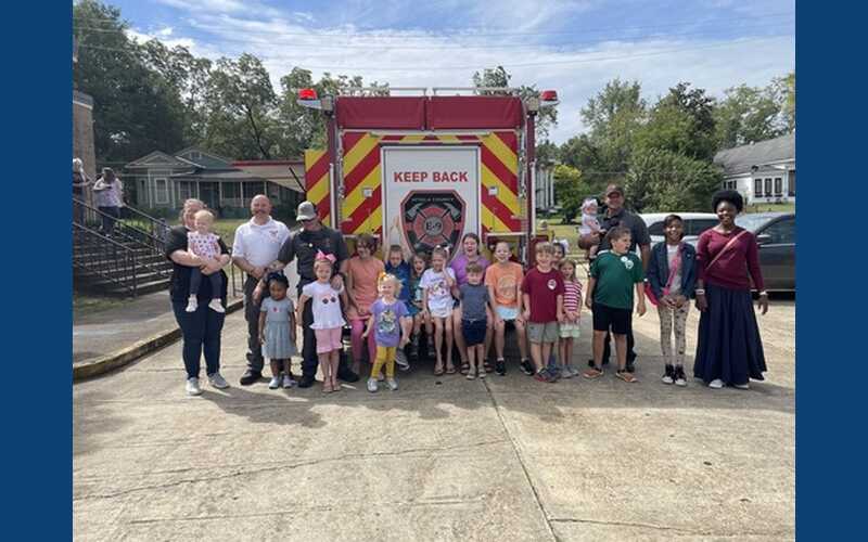 Photos: Local first responders visit library for Patriot Day