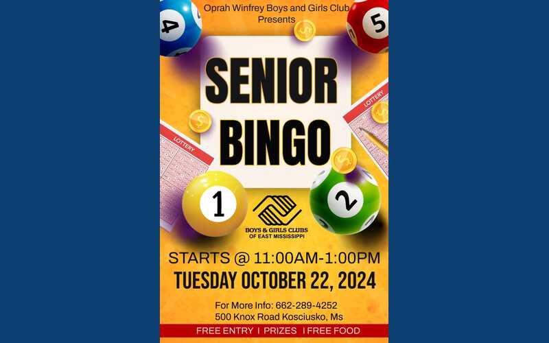 Boys and Girls Club Senior Bingo Night