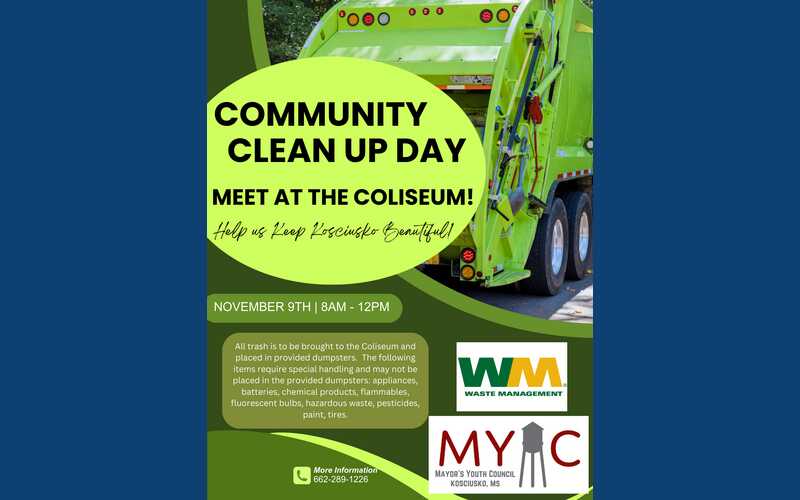 Audio: Community clean up day set for Nov. 9