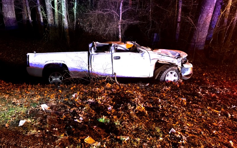 Rollover Crash on Hwy 35 S in Attala