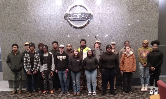 Photo: Career-tech students tour Nissan Plant