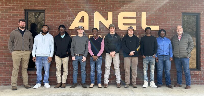 Photo: Kosciusko-Attala Welding students tour Anel Corporation