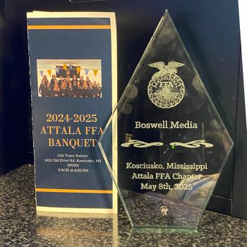 Boswell Media Honored To Sponsor Attala FFA Chapter