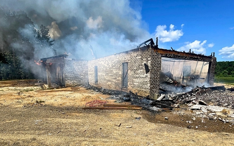 Fire Destroys Unfinished Home in Attala County