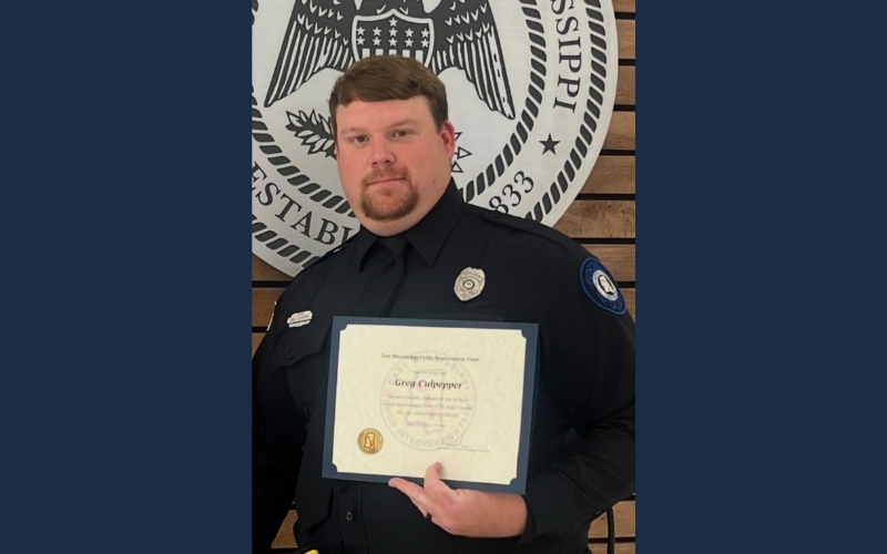 Kosciusko Officer Greg Culpepper Completes Crisis Intervention Training