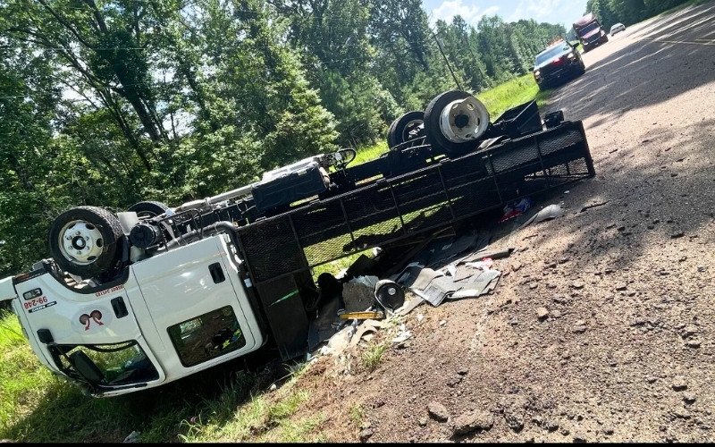 Rollover Crash Tuesday Afternoon in Attala